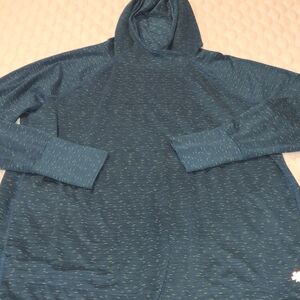 Tek Gear Dry Tek Women's Plus Size Athletic Pullover Turquoise Hood Size 1x